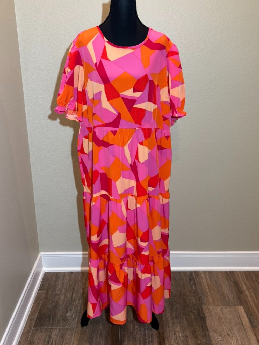 PrettyGarden Multicolor Drop Waist Maxi Dress XL